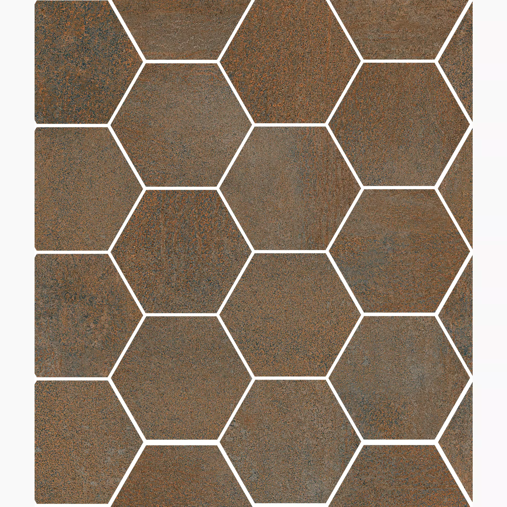 Sant Agostino Oxidart Copper Natural Hexagon CSAHOXCO26 26x30cm rectified 10mm