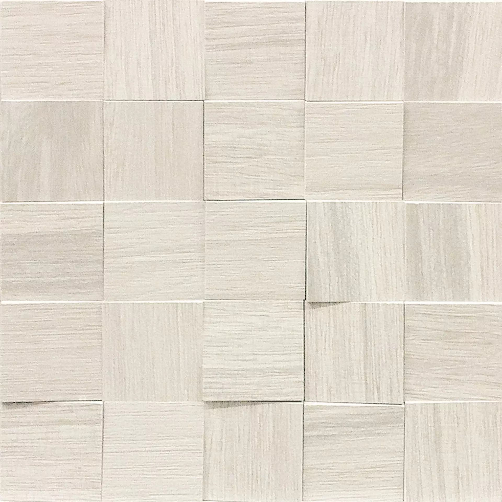 Florim Wooden Tile Of Casa Dolce Casa White Naturale – Matt White 742055 matt natur 30x30cm Mosaik 3D 6x6 9mm