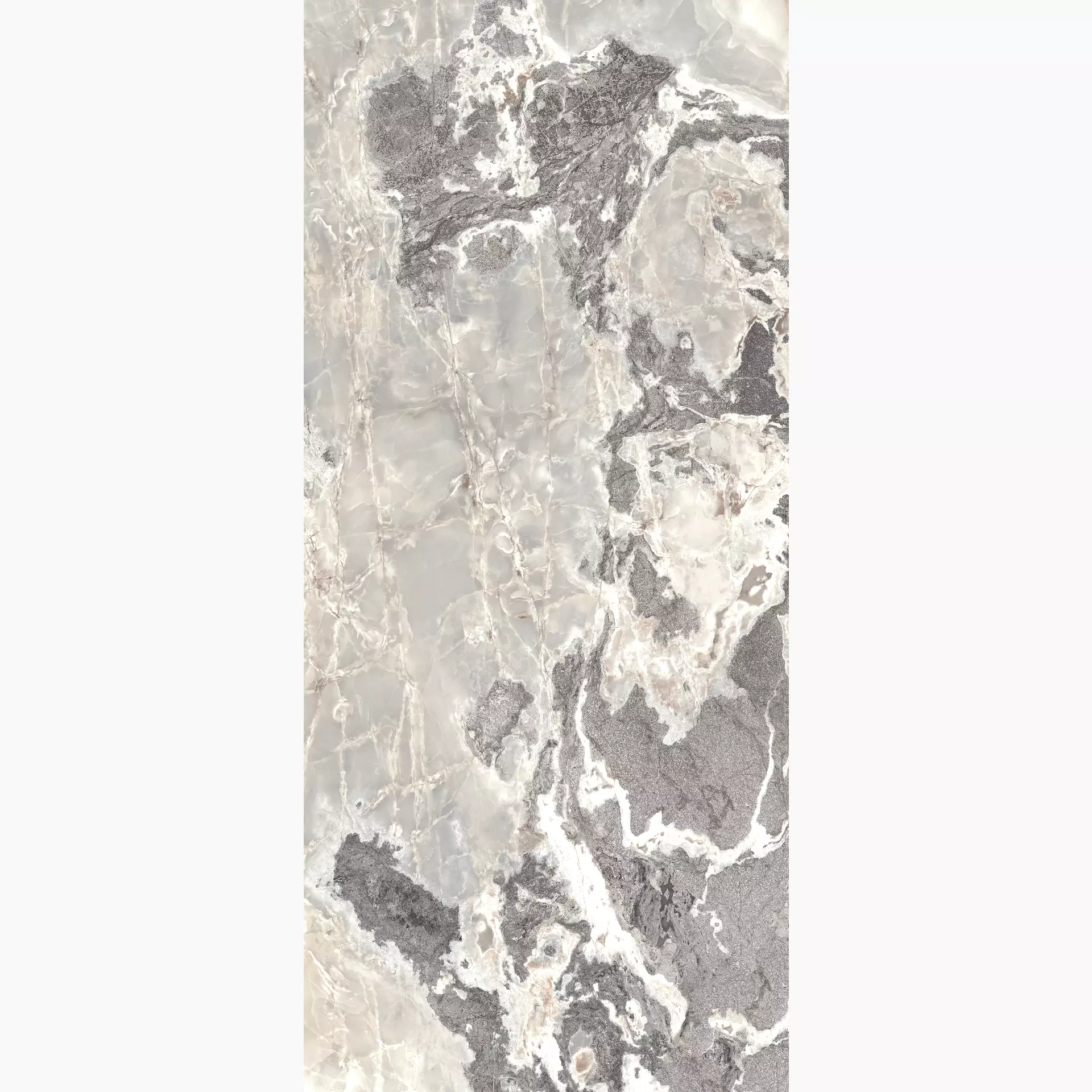 Florim Onyx & More Silver Blend Glossy Silver Blend 765414 glaenzend 80x180cm rektifiziert 9mm