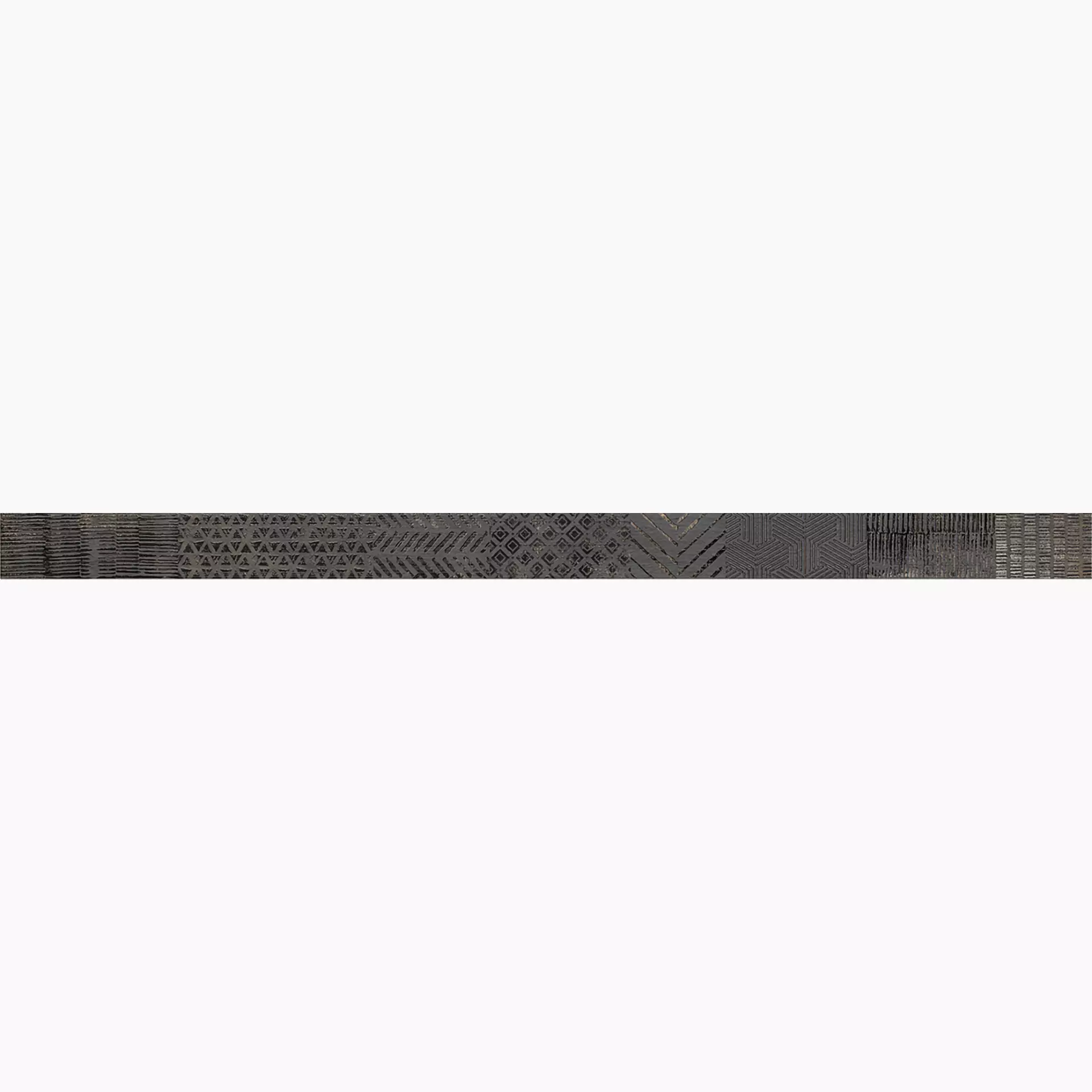 MGM Fabric Black Black FABBLALISHAND 5,8x90cm Bordüre Handmade rektifiziert 10,2mm