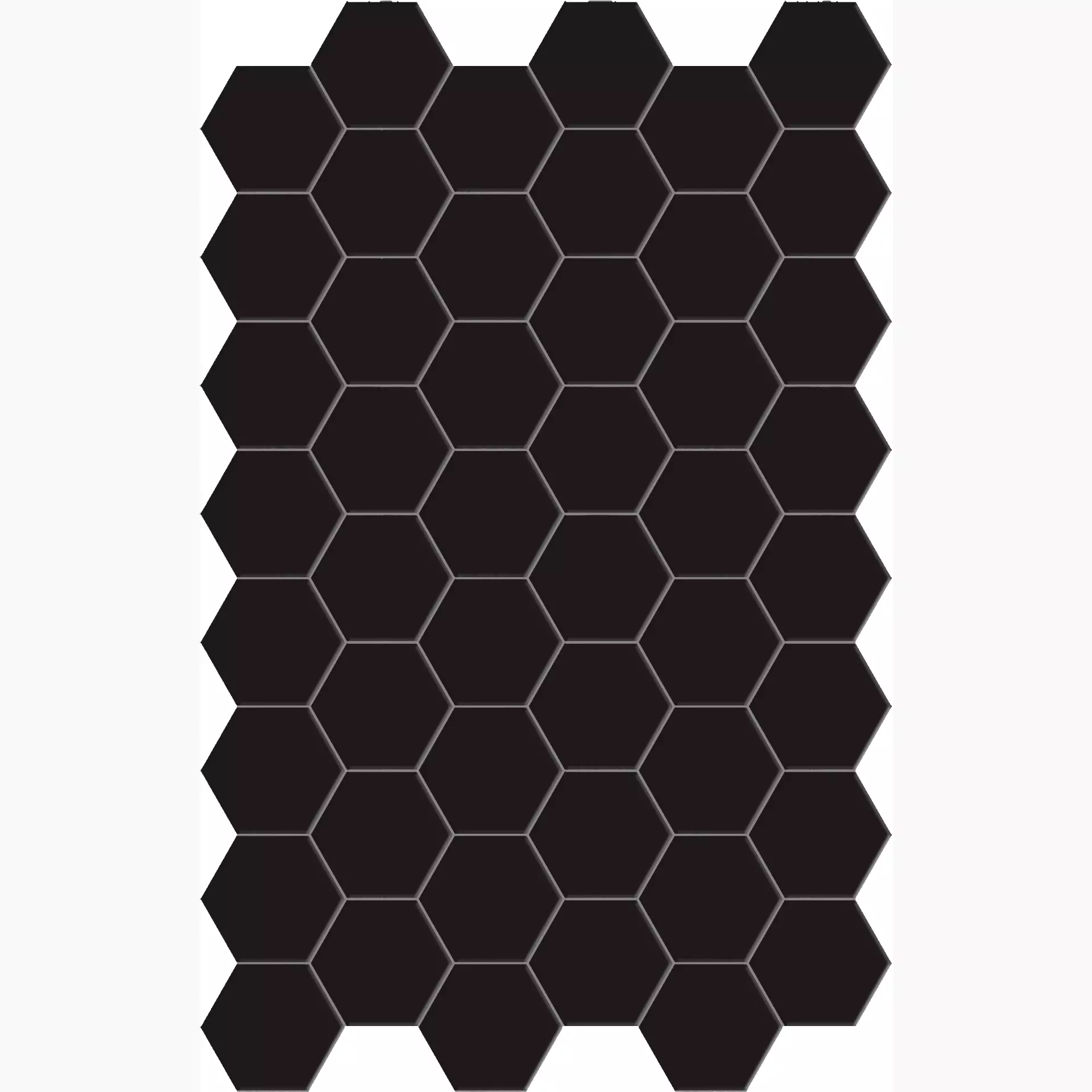 Terratinta Hexa Floor Black Swan Matt Hexagon TTHXF09N 14x16cm 8,5mm