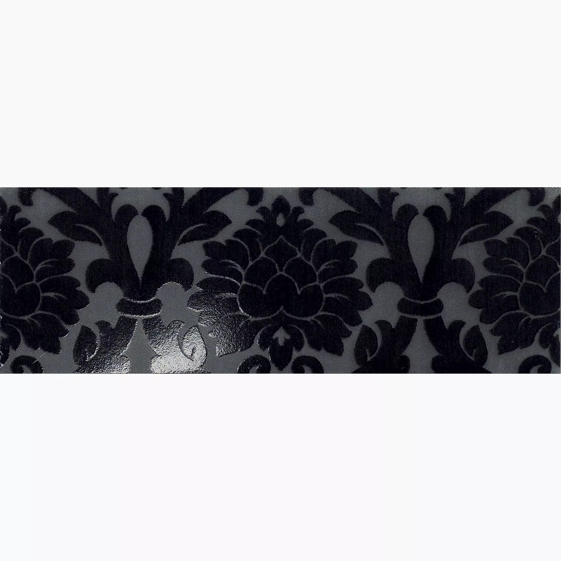 Settecento New Baroque Black Dekor Velvet A+B 77007 24x72cm rektifiziert 10mm