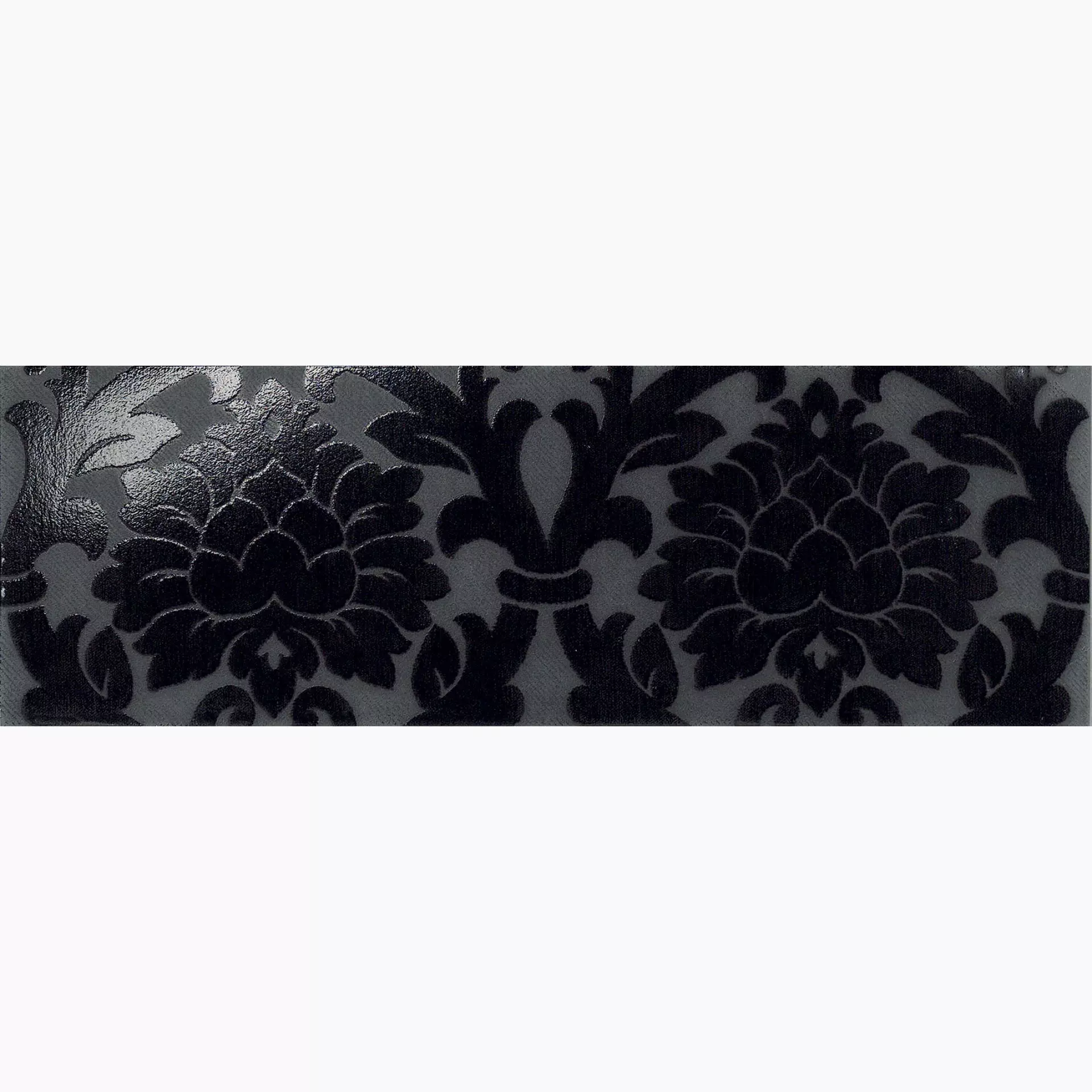 Settecento New Baroque Black Dekor Velvet A+B 77007 24x72cm rektifiziert 10mm