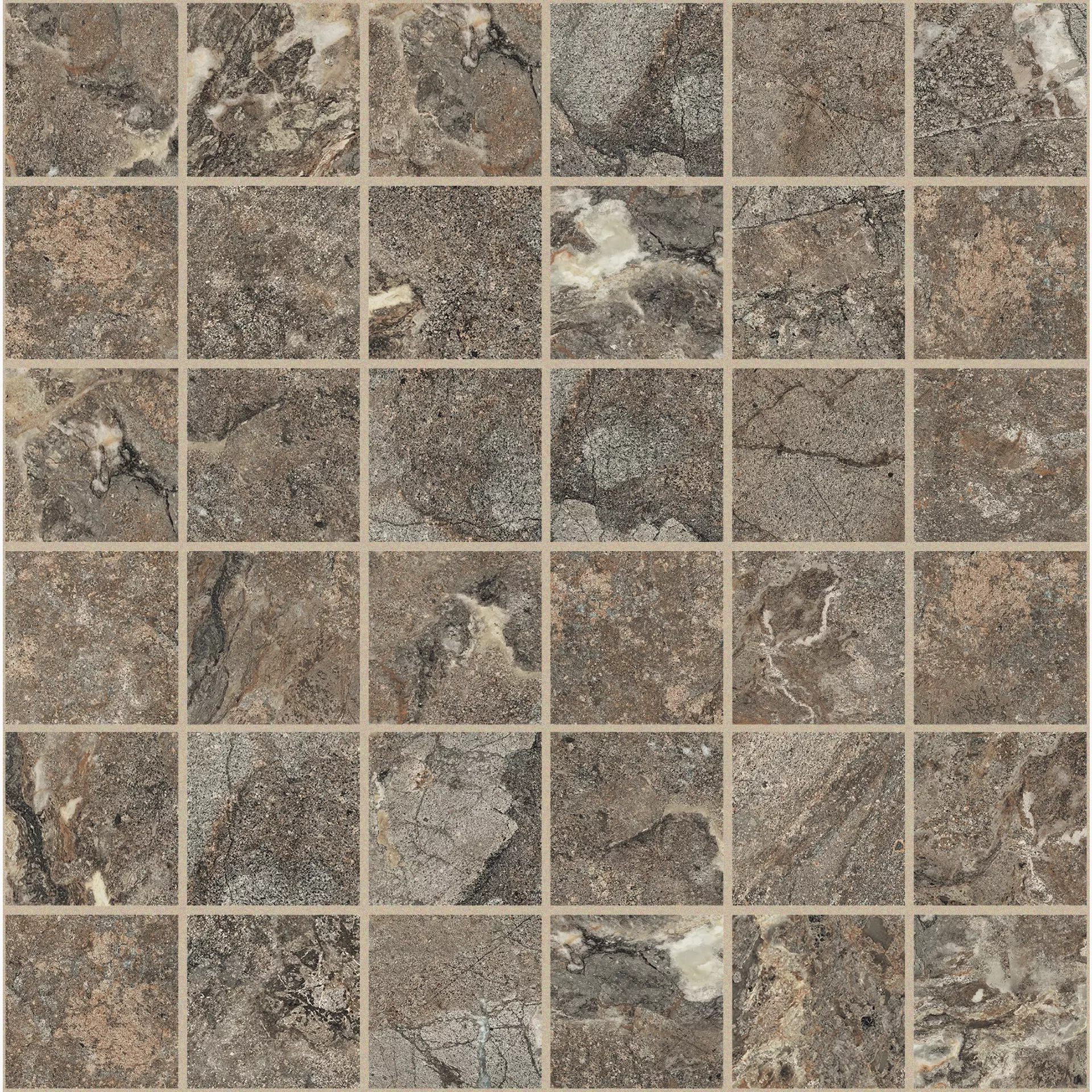 FLORIM Creative Design Onyx & More Golden Porphyry Strutturato Mosaic 5x5 767651 30x30cm rectified 9mm