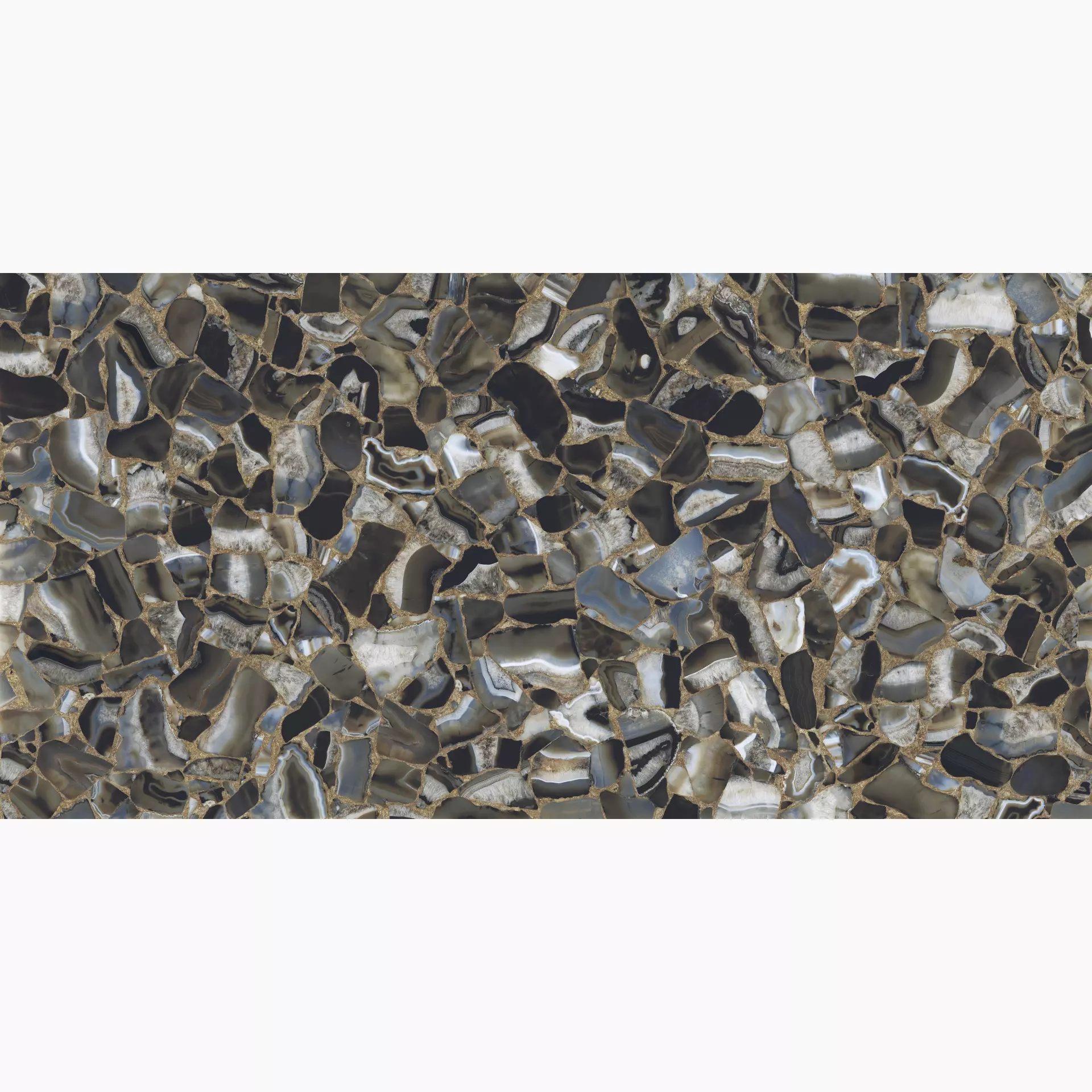 Maxfine Agata Black Lucidato L315447MF6 150x300cm rectified 6mm