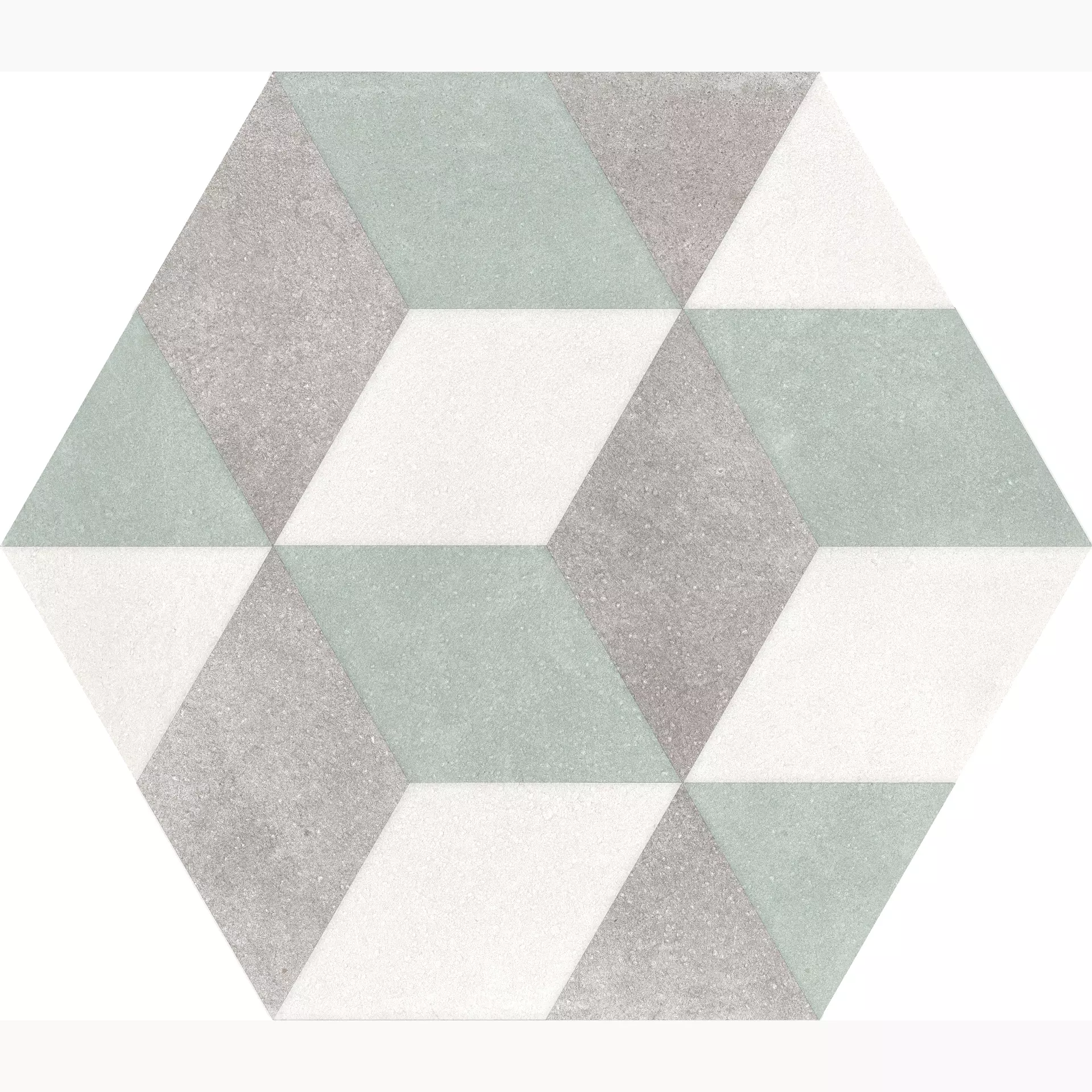 Elios Hexagon Mint Natural Decor Hexagon Cube 00ZESB6 22x25cm 9mm