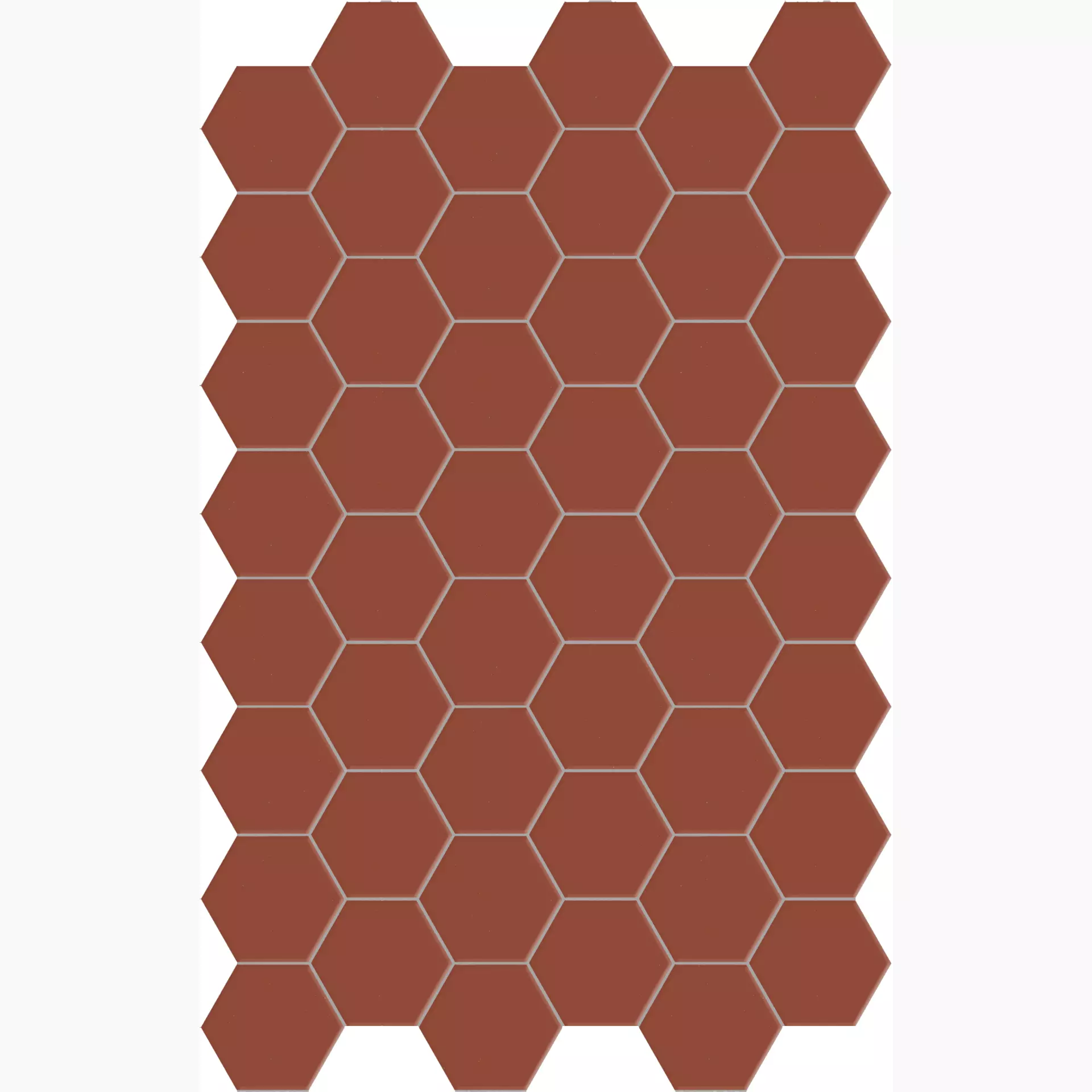 Terratinta Hexa Floor Rusty Red Matt Hexagon TTHXF13N 14x16cm 8,5mm