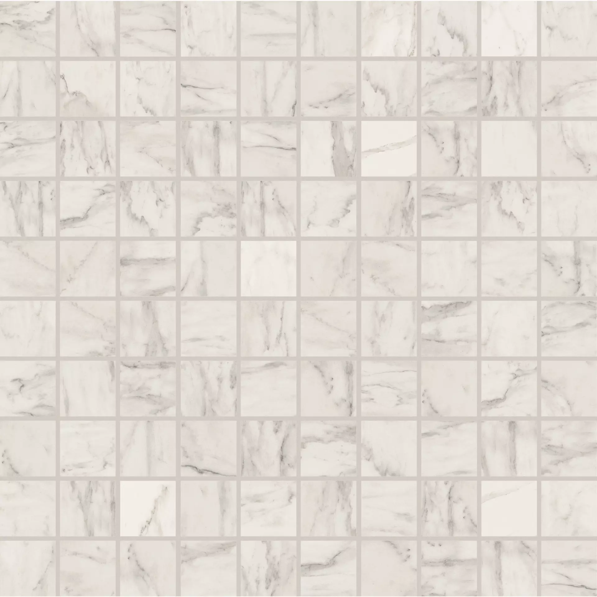 Florim Stones & More 2.0 Stone Calacatta Glossy Stone Calacatta 756688 glaenzend 30x30cm Mosaik 3x3 rektifiziert 9mm