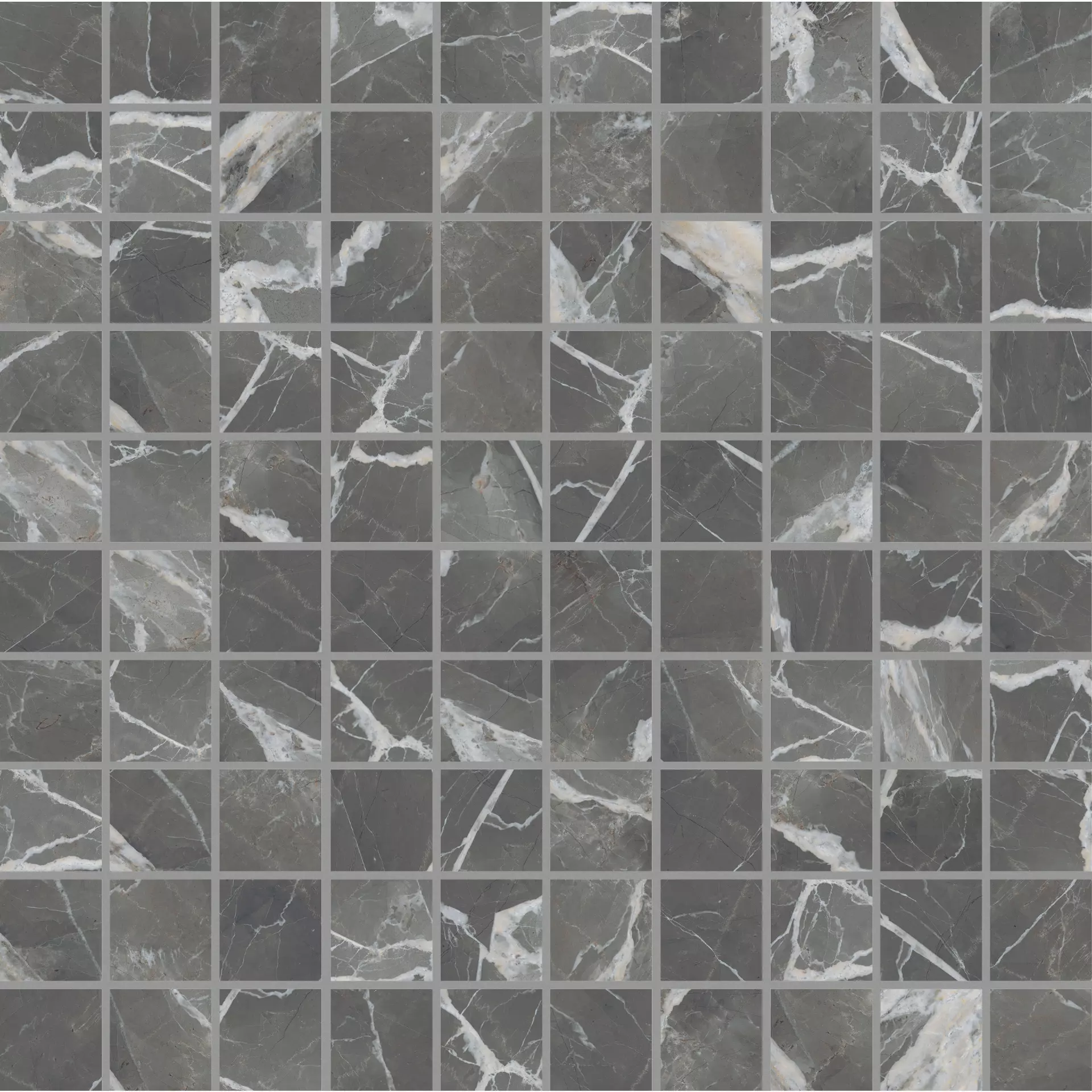 Florim Stones & More 2.0 Stone Calacatta Black Glossy Stone Calacatta Black 756686 glaenzend 30x30cm Mosaik 3x3 rektifiziert 9mm