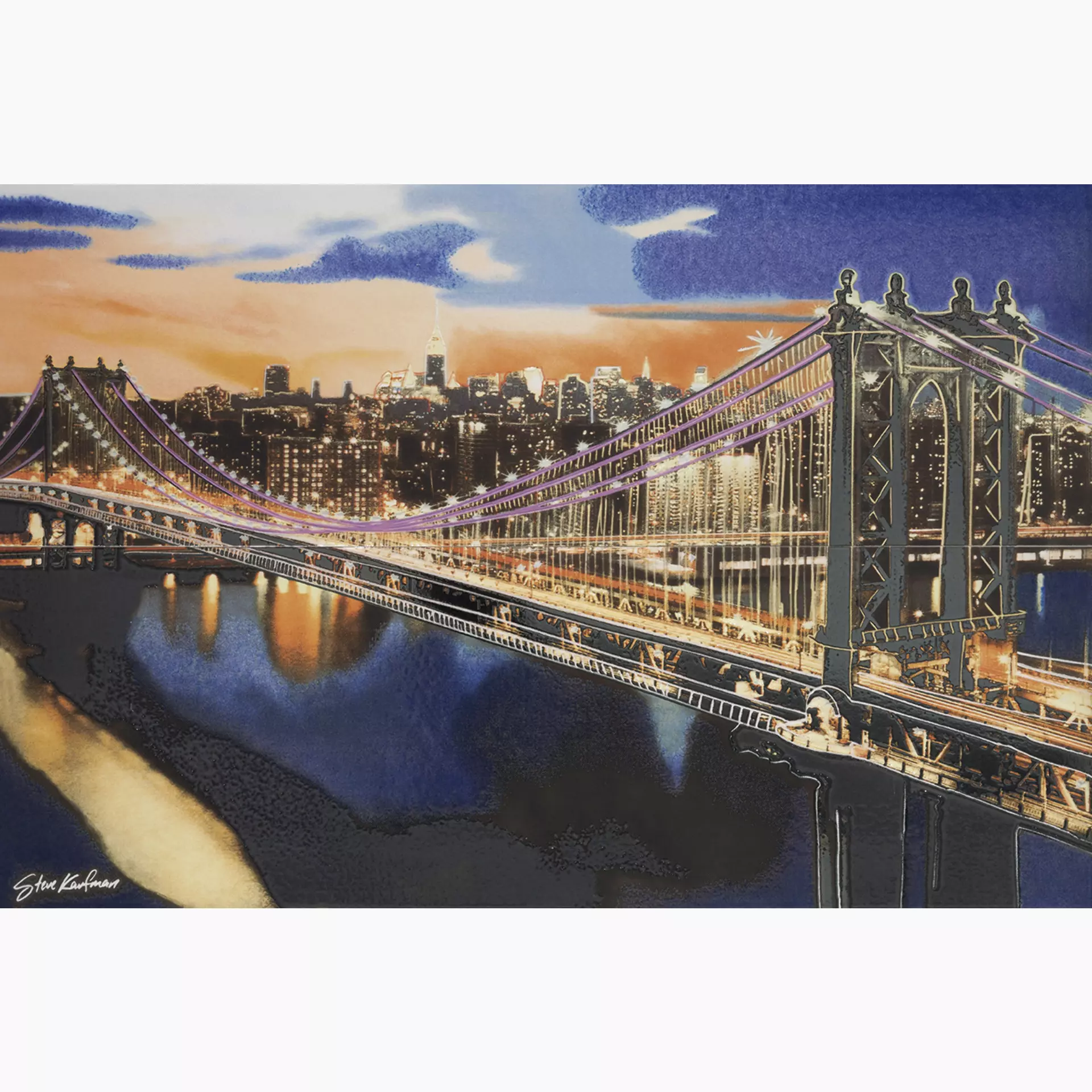 Settecento Kaufman Landscapes Brooklyn Bridge 63.8X96.3 Landscapes Brooklyn Bridge 24185 63,8x96,3cm rektifiziert 10mm