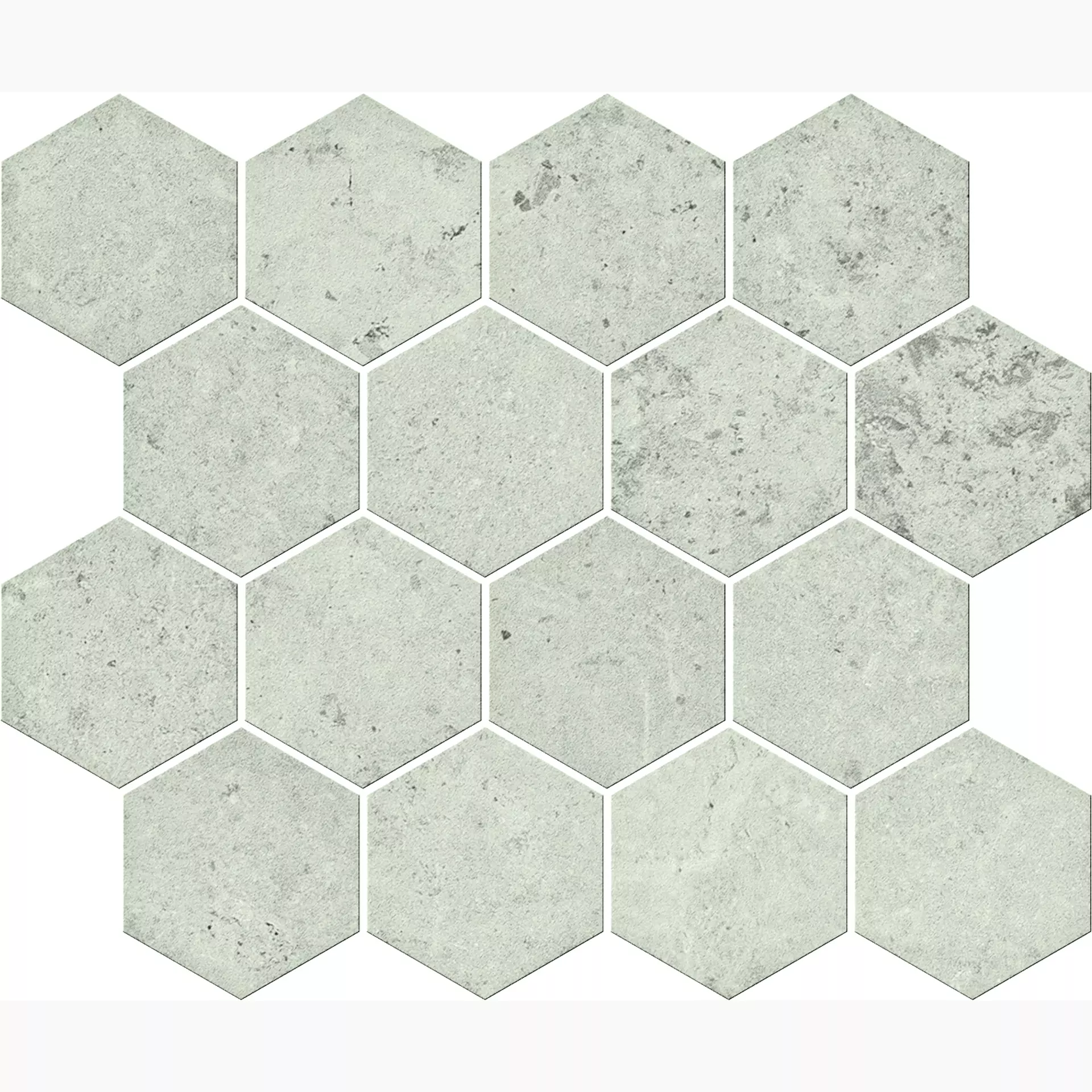 Serenissima Concreta Avorio Naturale Avorio 1081886 natur 25x30cm Mosaik Hexagon rektifiziert