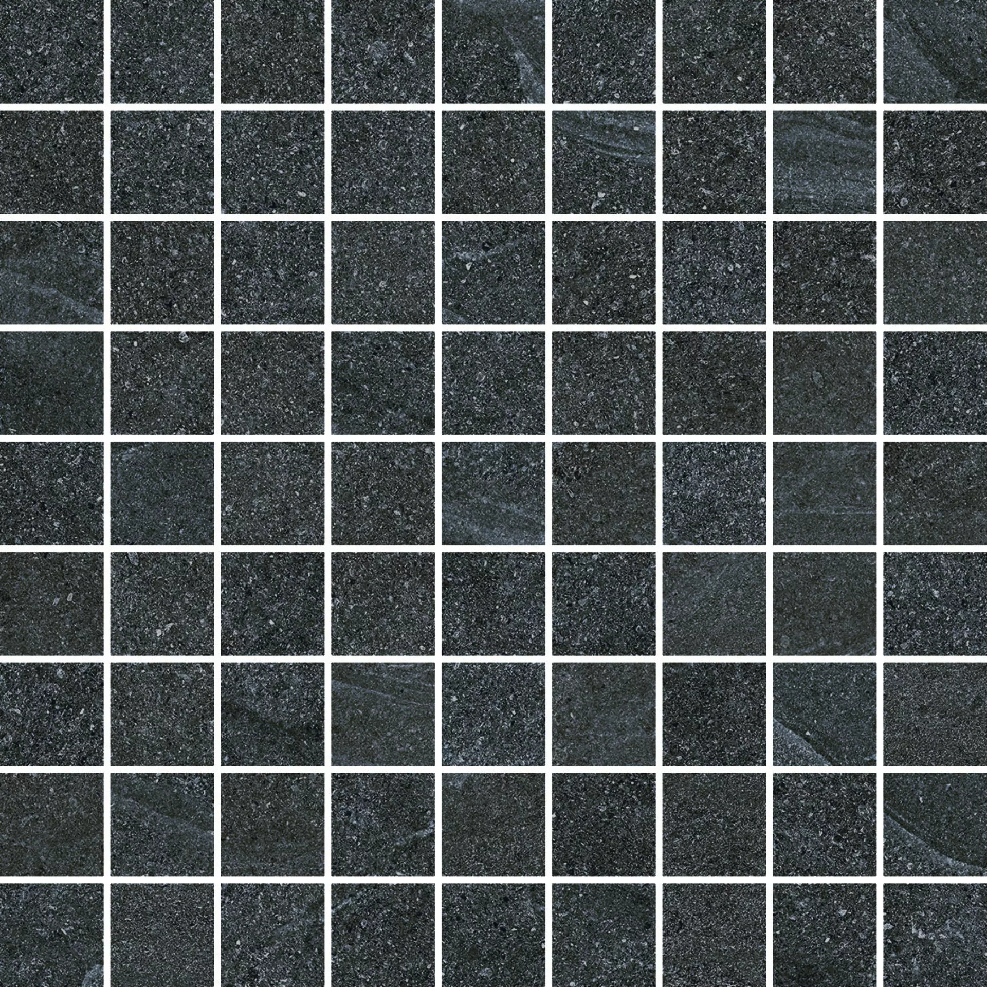 Settecento Nordic Stone Black Natural Mosaik Musiva 17136 29,8x29,8cm rektifiziert 9,5mm