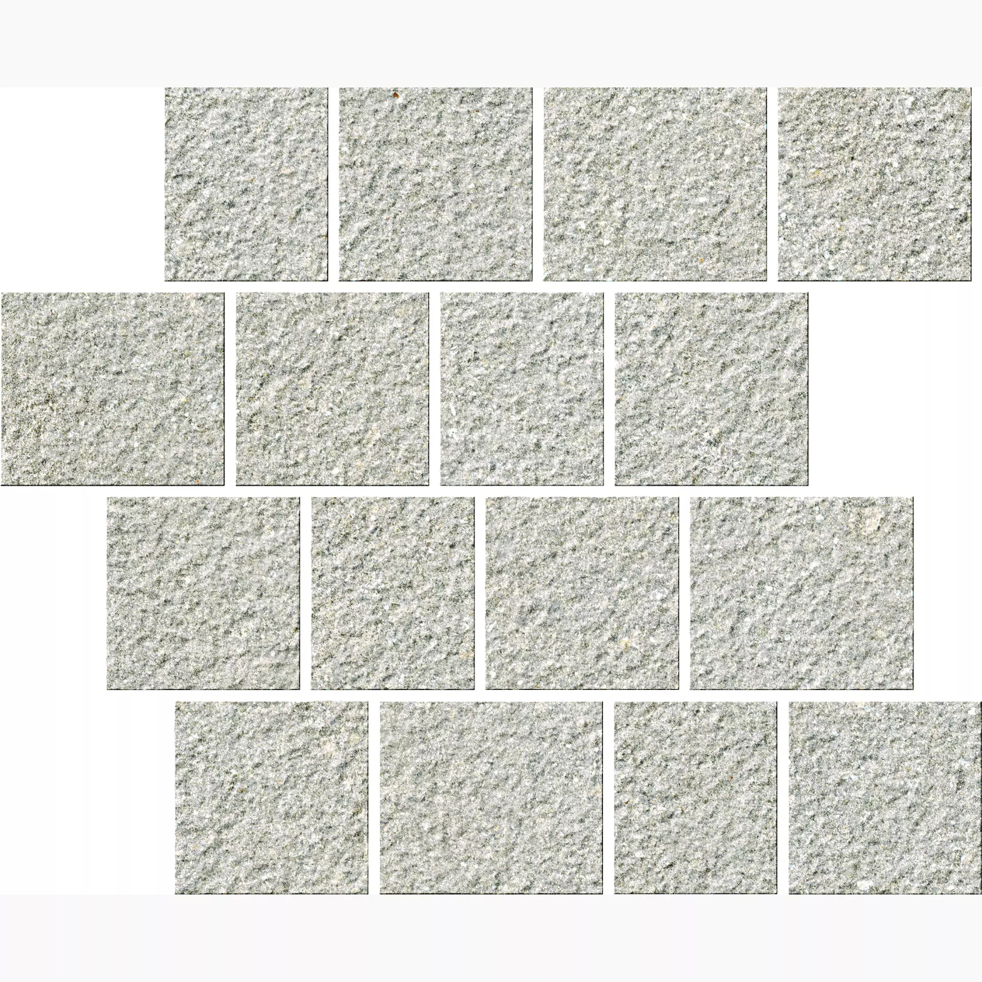 Serenissima Eclettica Argento Rock Mosaic Pave 1081798 30x30cm rectified