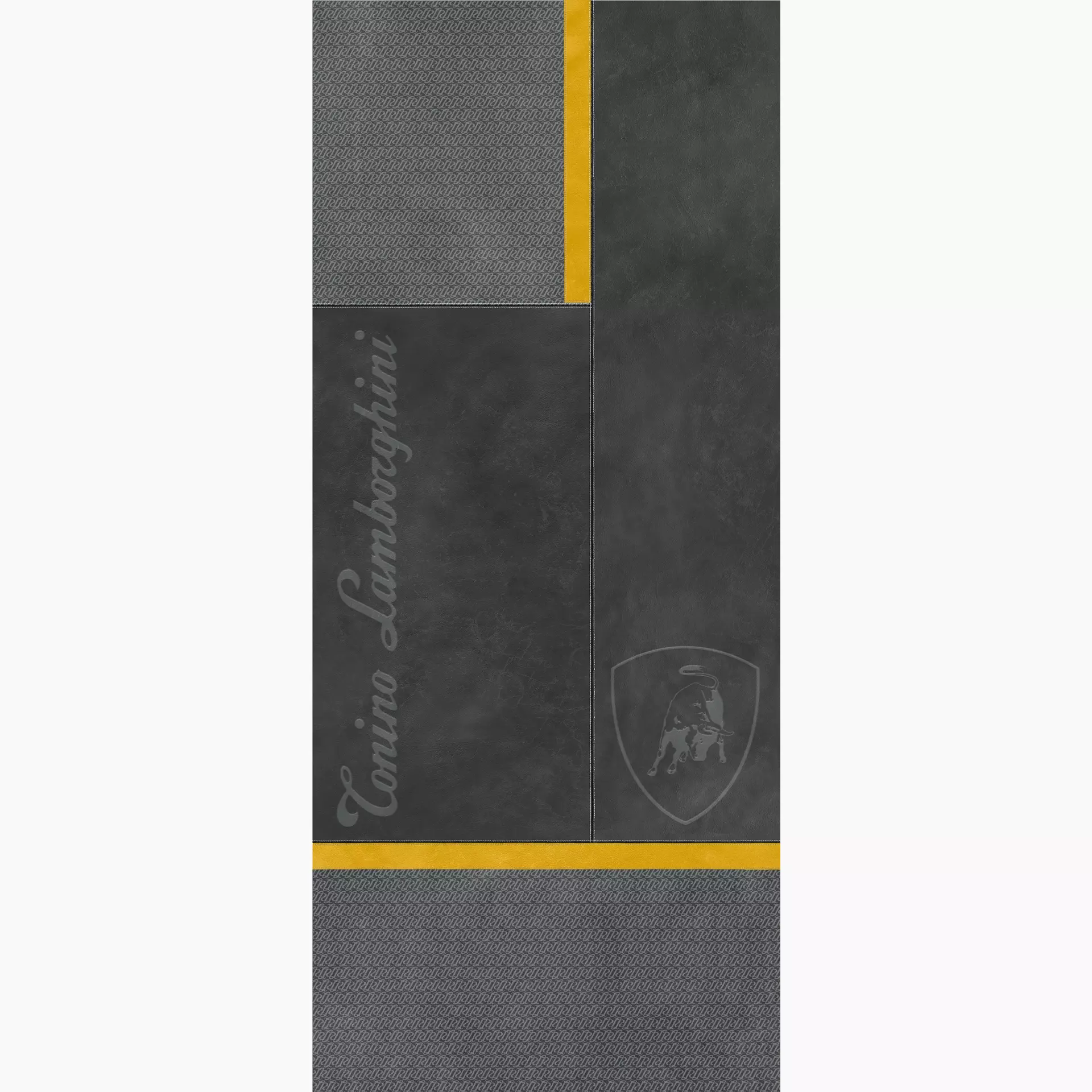 Tonino Lamborghini Korium Anthracite Naturale Yellow Square Logo 167553 rektifiziert 6mm