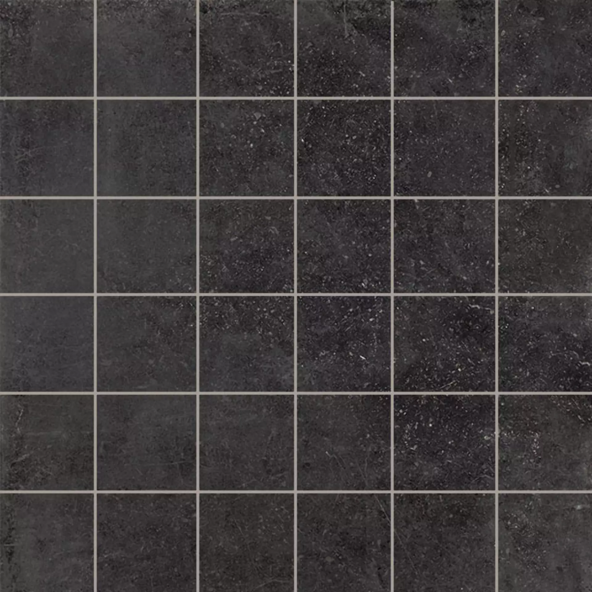 Italgraniti Icone Bleu Noir Naturale – Matt Noir IB043MA matt natur 30x30cm Mosaik rektifiziert 9mm