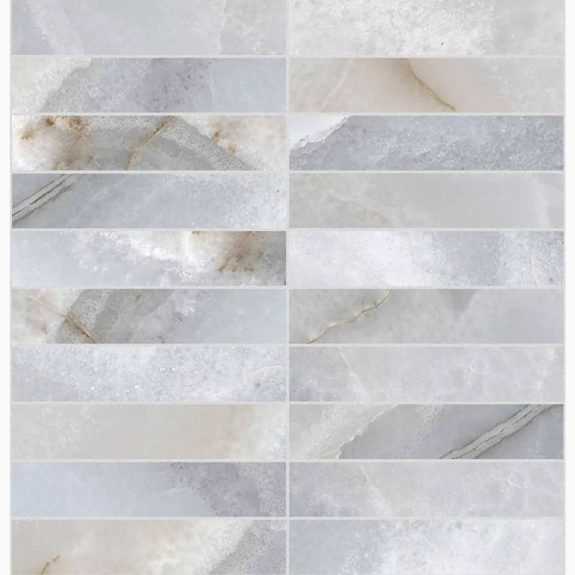 Florim Reves De Rex Reve Bleu Glossy Reve Bleu 770254 glaenzend 30x30cm Mosaik 3x15 rektifiziert 9mm