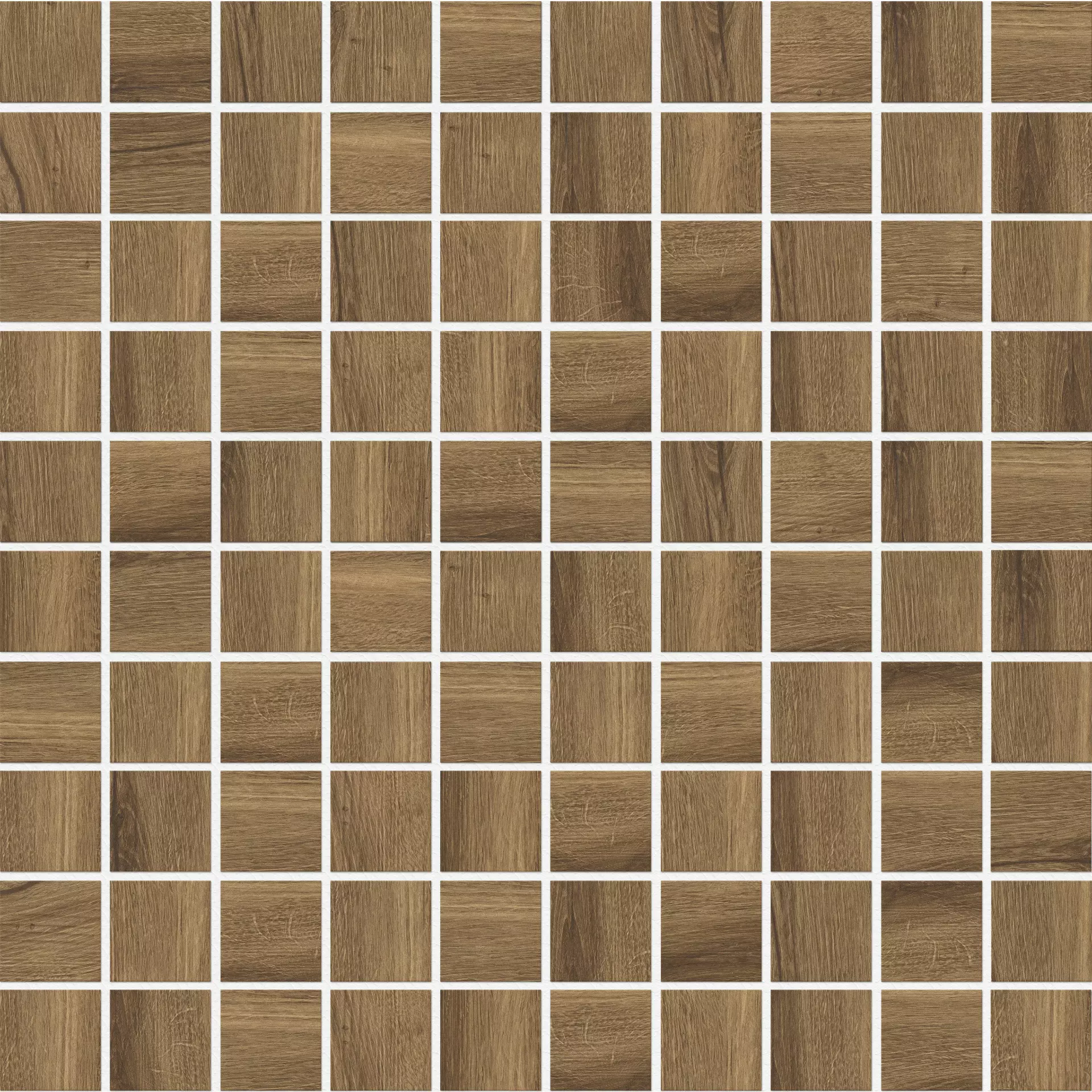 Settecento Plank Myhome Noce Natural Mosaik 13633 30x30cm rektifiziert 10mm