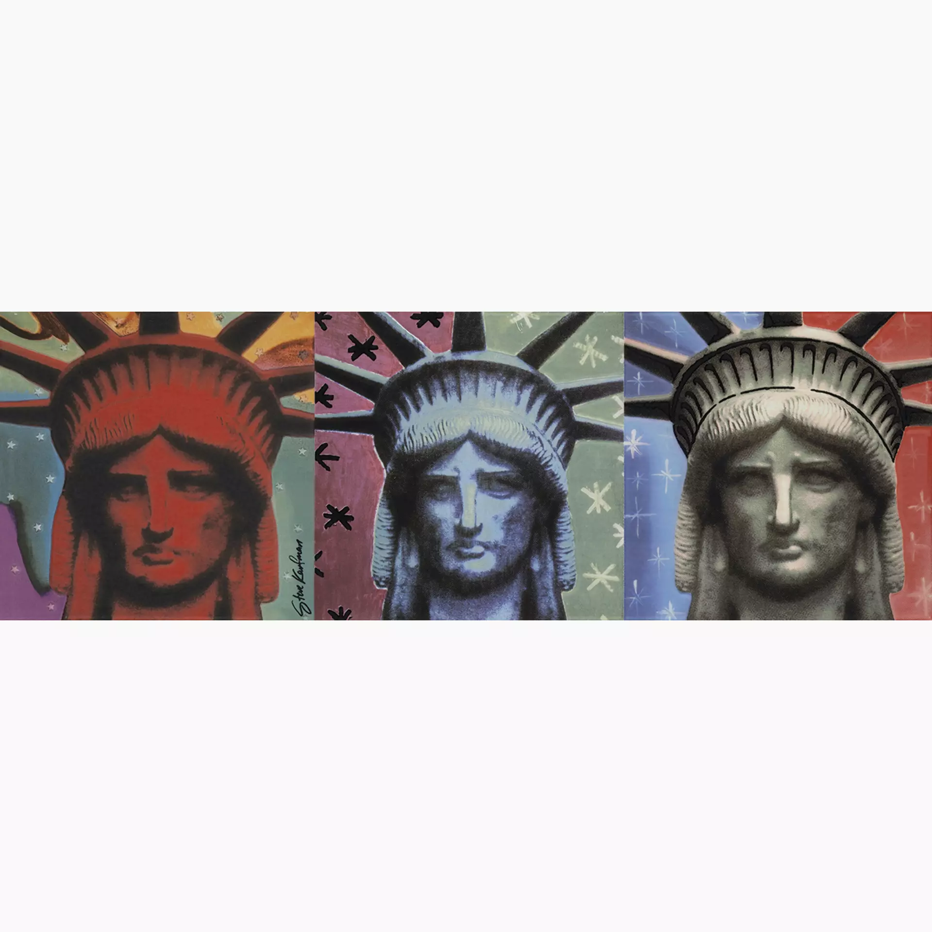 Settecento Kaufman Soggetto A Icons Lady Liberty 24182 31,9x96cm rectified 10mm