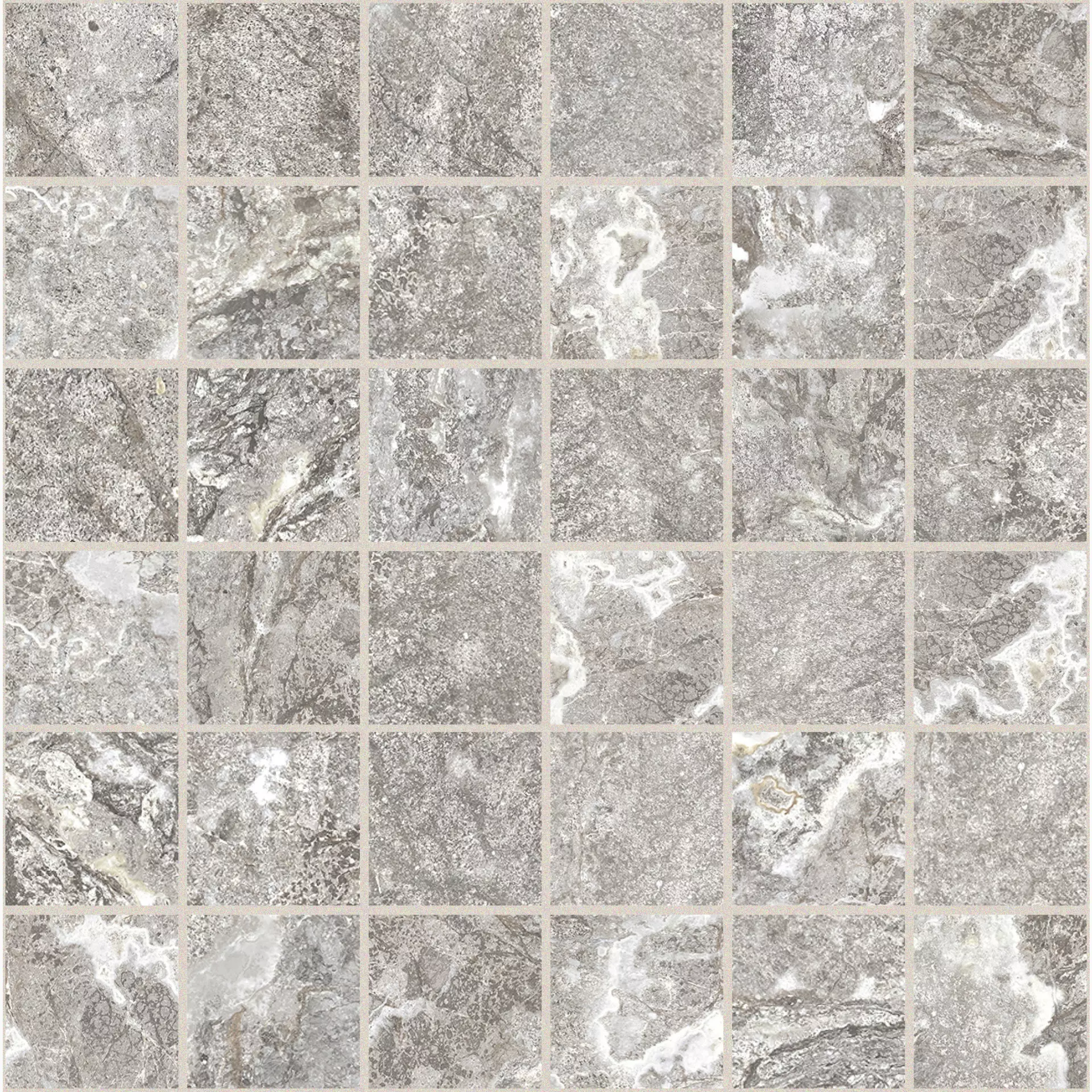 FLORIM Creative Design Onyx & More White Porphyry Strutturato Mosaic 5x5 767650 30x30cm rectified 9mm