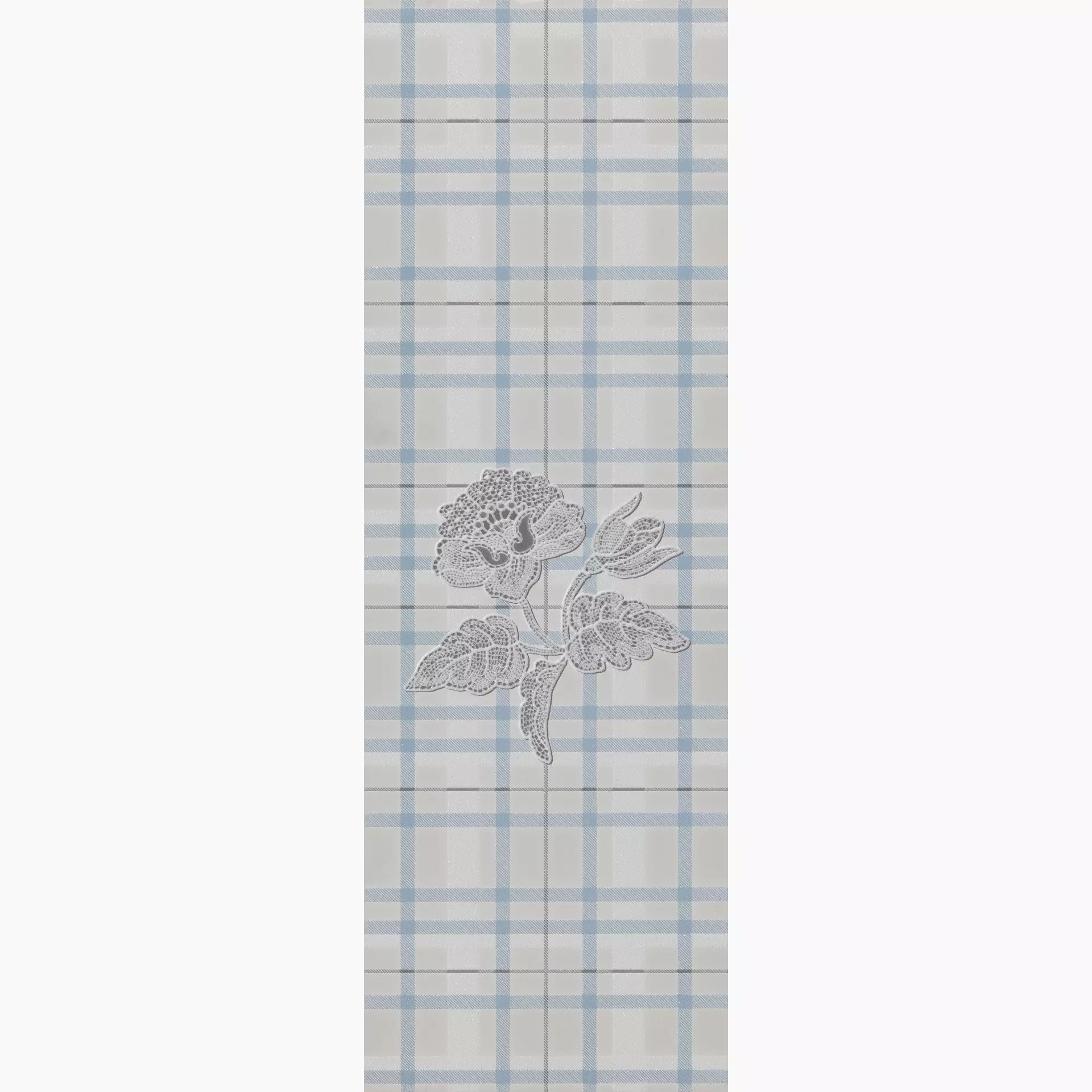 Settecento Regent Street Azzurro A Natural Dekor Flower 77150 24x72cm rektifiziert 10mm