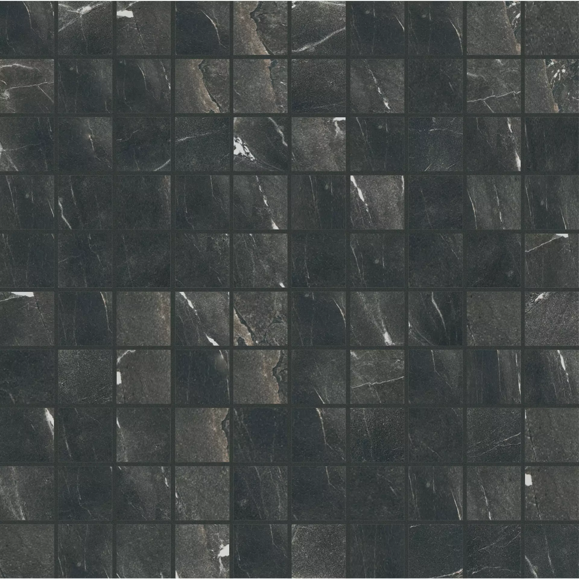 Florim Timeless Black Deep Naturale – Matt Mosaic 3x3 747394 3x3cm rectified 9mm