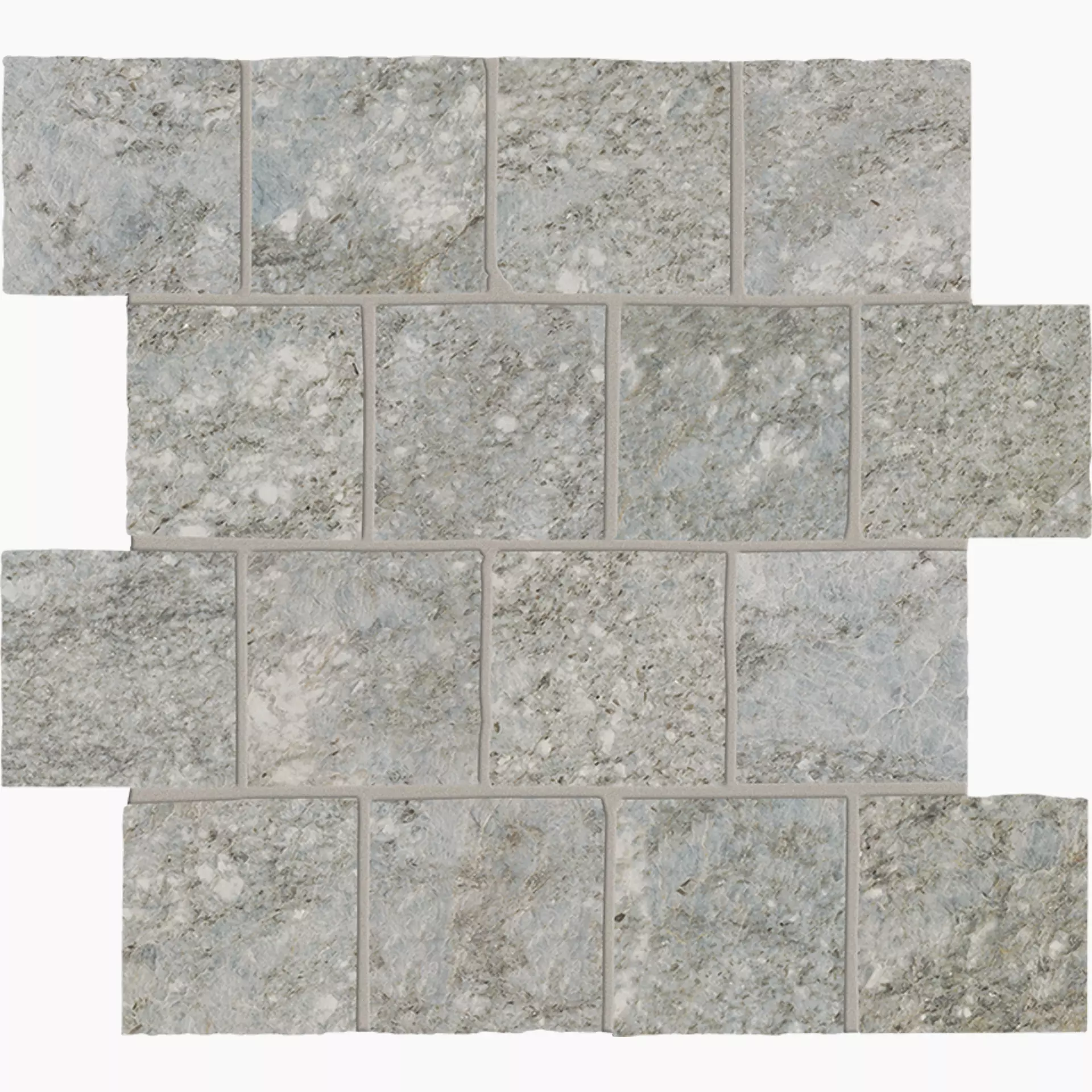 Keope Percorsi Frame Plima Silver Strutturato Mosaic Burattato 474A4D31 31,5x31,5cm rectified 9mm