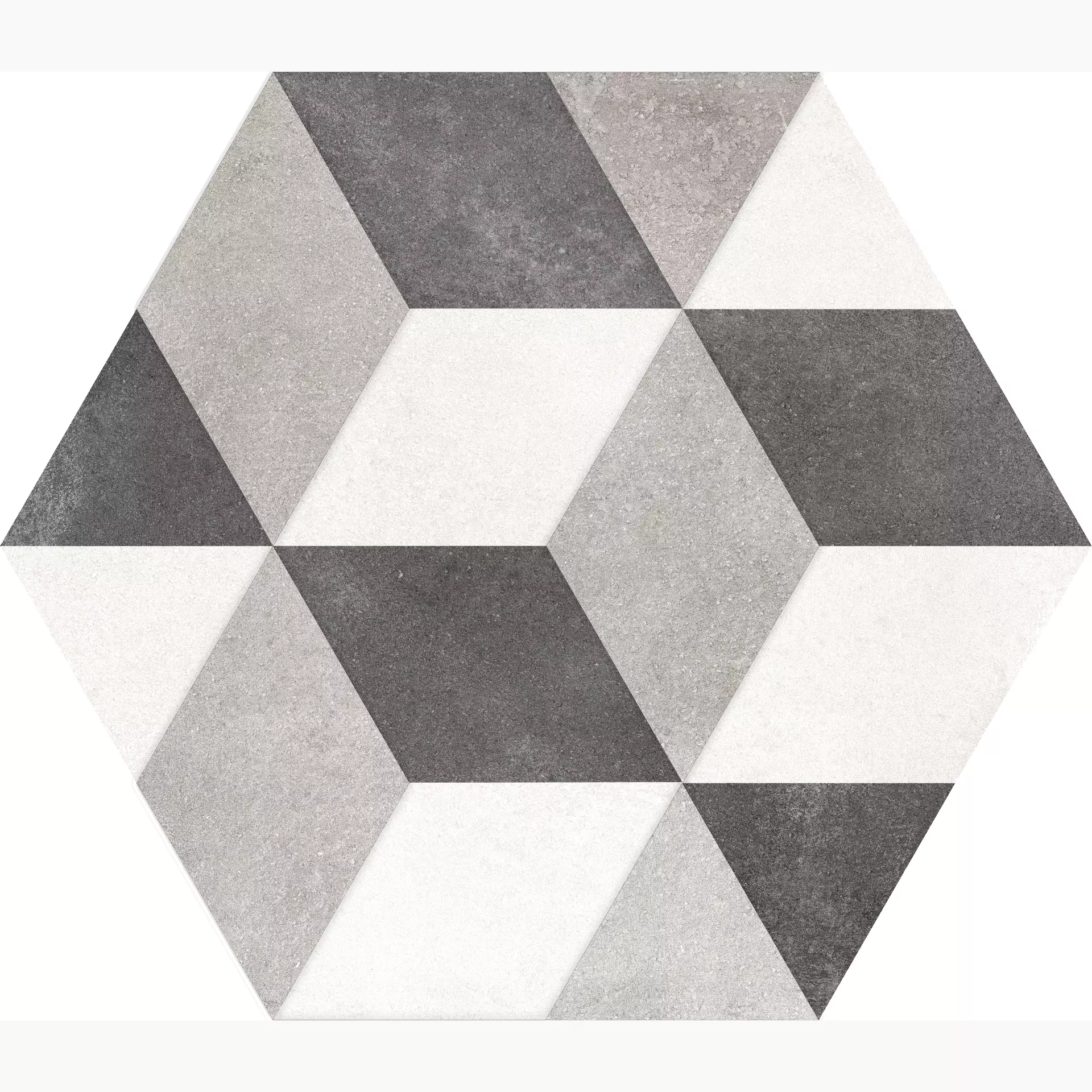 Elios Hexagon B&W Natural Decor Hexagon Cube 00ZESB9 22x25cm 9mm